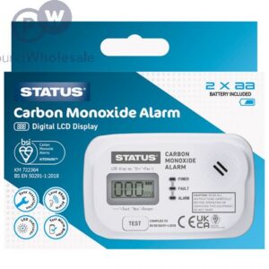 Status Digital LCD Display Carbon Monoxide Alarm